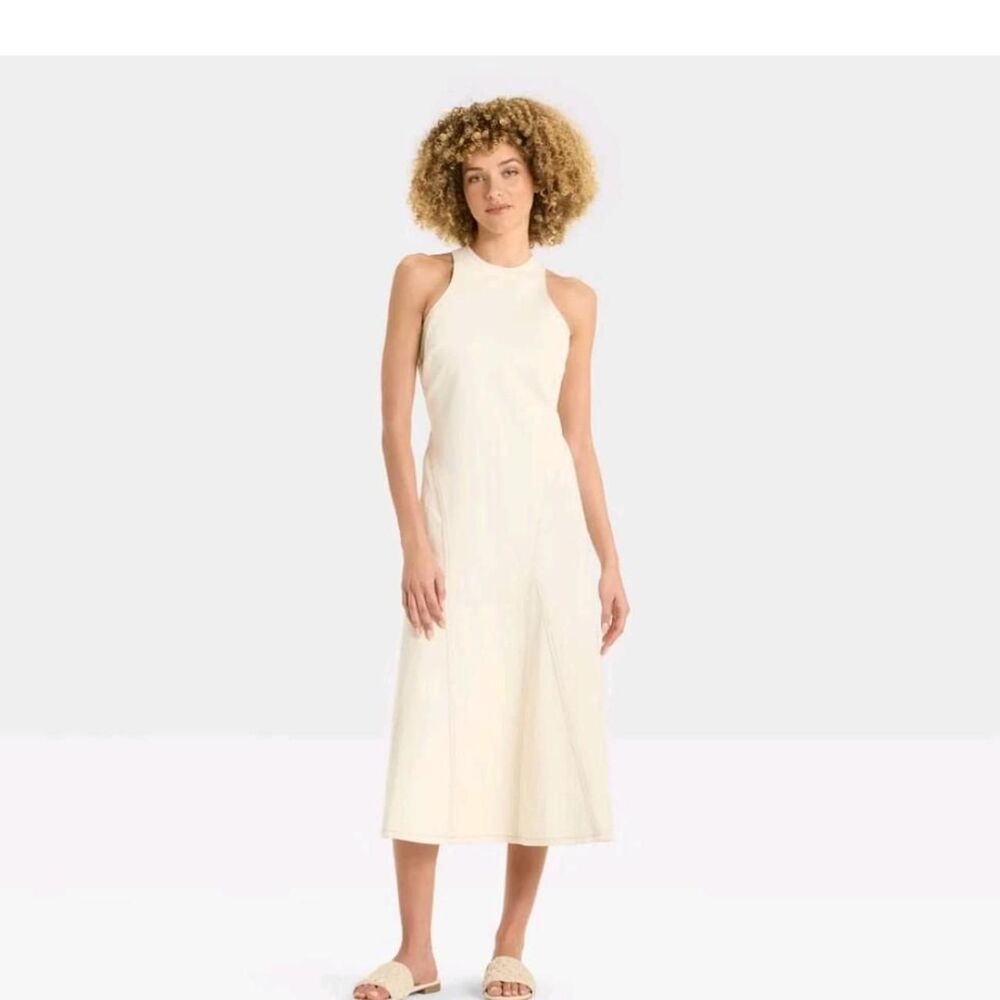 From-future Women's White and Cream Dress